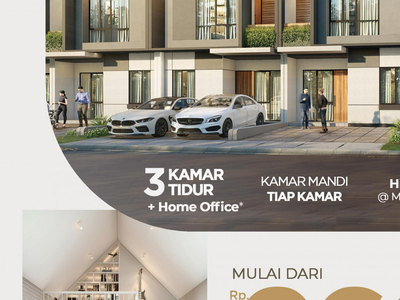 Rumah Baru dengan Design Modern dan Dinamis @Cluster Cristallo Boulevard, Bekasi