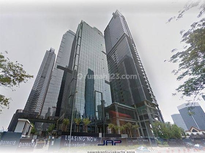 Sewa Kantor Treasury Tower Luas 485 M2 Bare Scbd Sudirman Jakarta