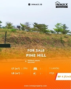 Tanah Kavling Murah Siap Bangun Di Pine Hill Araya, Dekat Kampus BINUS LT 296m²