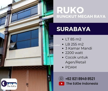 Dijual Ruko Luas 255m Rungkut Megah Raya Berada di Kawasan Sipil - Surabaya