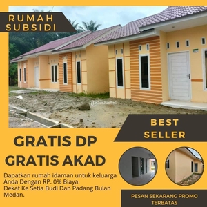 Dijual Rumah Baru Tipe 36 Tanpa DP Subsidi KPR Hanya 10 Menit ke Pajak Melati Medan - Medan Sumatera Utara