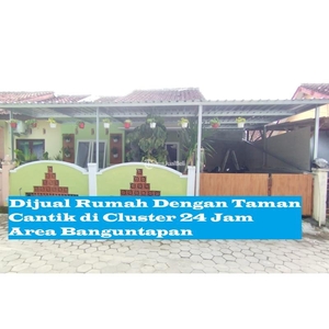 Dijual Rumah Luas 78m Tipe 60 Dengan Taman Cantik di Cluster 24 Jam Area Banguntapan - Bantul Yogyakarta