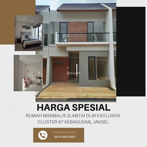 Dijual Rumah Minimalis LT 60m2 LB 71m2 dalam Cluster Di 67 Kebagusan Pasar Minggu - Jakarta Selatan