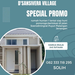 Dijual Rumah Perumahan Syariah Siap Huni DSansivera Village - Kota Ponorogo Jawa Timur