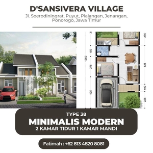 Dijual Rumah Syariah Minimalis Modern D'Sansivera Village - Ponorogo Jawa Timur