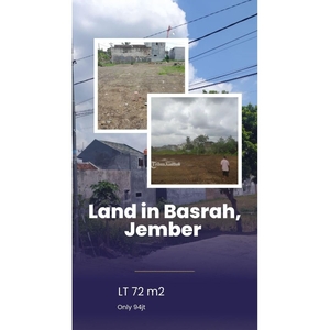 Dijual Tanah Basrah Land Akses Mudah ke Pusat Kota dan Fasilitas Umum - Jember