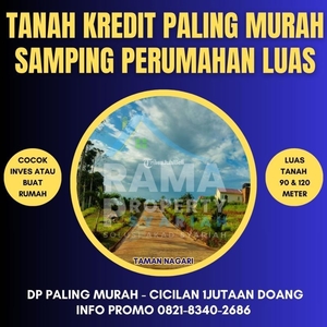 Dijual Tanah Luas 100m2 SHM Dekat Rajabasa Hajimena Natar Dekat Kampus Unila Dan Polinela - Lampung Selatan