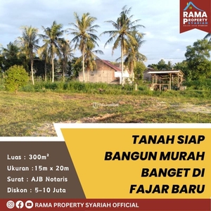 Dijual Tanah Luas 300 m2 Harga Nego Siap Bangun - Bandar Lampung