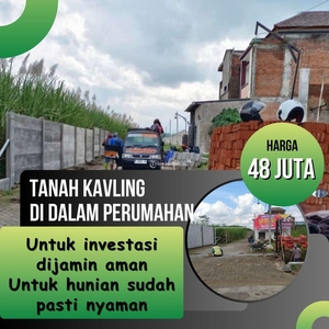 Dijual Tanah Murah Pakisaji Siap Bangun Luas 50m2 di Kawasan Perumahan - Malang