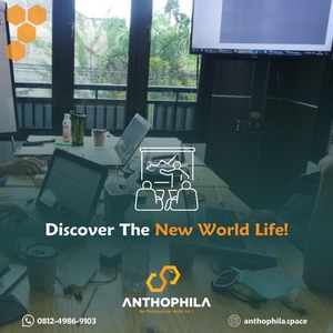 Disewakan Anthophila Coworking Space Kantor di Sawojajar - Malang Jawa Timur