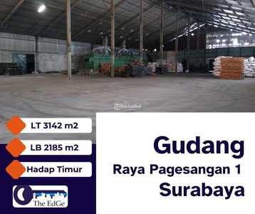 Disewakan Gudang Luas 3142m2 Raya Pagesangan 1 Industrial Area - Surabaya