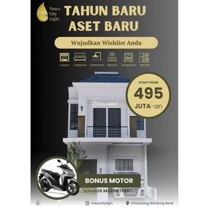 Jual Rumah Baru Desain Eropa Klasik Baru Istimewa Harga 400 jutaan - Bandung Barat Jawa Barat