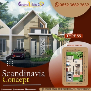 Jual Rumah Baru Promo Harga Spesial di Grand Viola Townhouse - Ponorogo Jawa Timur