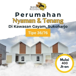 Jual Rumah Milenial Modern Desain Scandinavian Tipe 36/72 Di Gayam - Sukoharjo Kota Jawa Tengah
