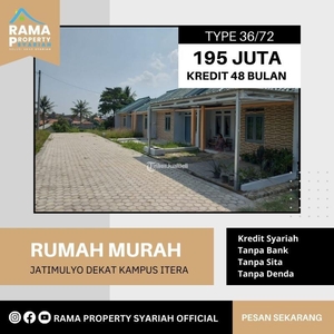 Jual Rumah Modern Tipe 36/72 2KT 1KM Dekat Kampus Itera - Bandar Lampung