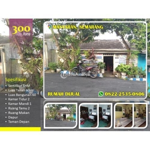 Jual Rumah Murah Bekas Tipe 60 di Bukit Manyaran Permai - Semarang Jawa Tengah