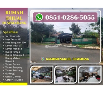 Jual Rumah Murah Luas 500/865 Bekas di Gajahmungkur - Semarang Jawa Tengah