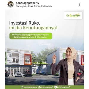 Jual Rumah Perumahan Tipe 48/84 2KT 1KM Siap Huni Desain Minimalis - Kota Ponorogo Jawa Timur