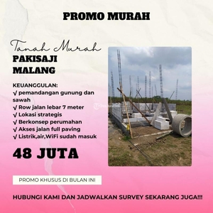 Jual Tanah Murah Pakisaji Promo Spesial - Malang Jawa Timur