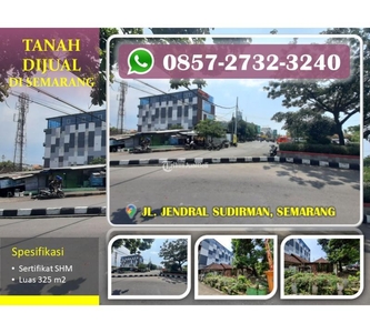 Jual Tanah Murah Luas 325m2 SHM di Depan Taman Madukoro Jln Sudirman - Semarang Kota Jawa Tengah