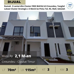 Promo Gratis Biaya Lainnya Rumah Baru Desain Dan Minimalis 2 Lantai Dp 0 di Pamulang – Tangerang Selatan
