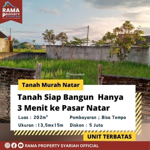 Tanah Dijual Murah Luas 202 M2 Di Natar Lampung. Dekat Dengan Pasar Natar Dan Lokasi Sudah Sangat Ramai Penduduk – Bandar Lampung