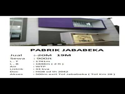 D sewa pabrik di Jababeka Cikarang