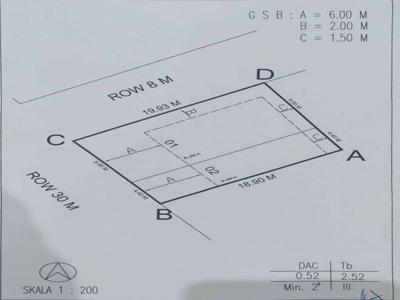 Dijual 2 Tanah Kavling Jasa Atau Ruko Lokasi Bengkong