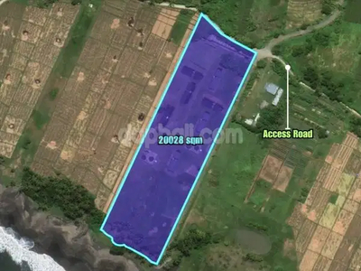 20,028m² exotic beachfront land for sale in Pangkung Tibah, Tabanan,Ba
