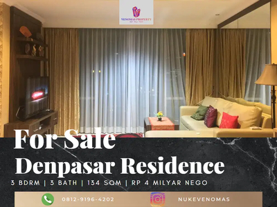 Dijual Apartement Denpasar Residences 3BR Furnished Middle Floor