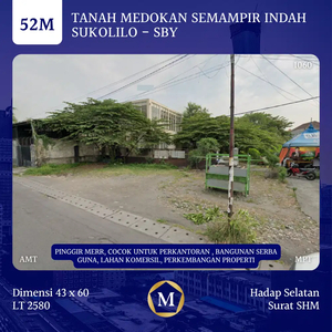 Jual Tanah MEDOKAN SEMAMPIR INDAH Sukolilo SHM dkt MERR Murah Luas