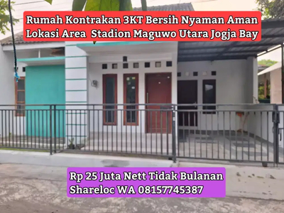 Rumah Cantik Maguwo Stadion 3KT 25Juta Utara Jogja Bay