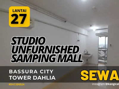 Sewa Studio Kosong Samping Mall Bassura City