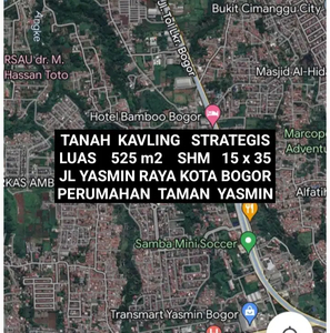 TANAH KAVLING STRATEGIS DI JALAN YASMIN RAYA KOTA BOGOR