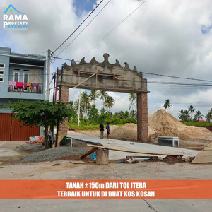 TANAH PALING DEKAT ITERA DAN PINTU TOL BUAT RUMAH KOS HARGA MURAH