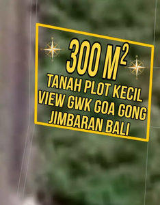 Tanah Plot Kecil View GWK Goa Gong Jimbaran Bali