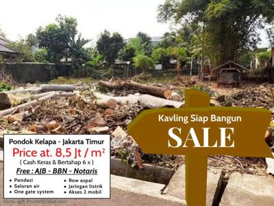 Jual Tanah Kavling Pondok Kelapa Duren Sawit Jakarta Timur DKIJAKARTA