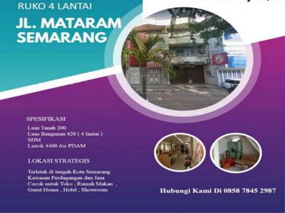 Dijual Cepat Ruko Lokasi Sangat Strategis Jl. Mataram Kota Semarang