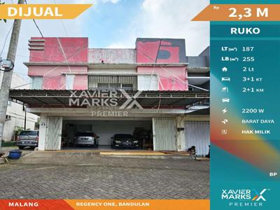 Dijual Ruko Hook 2 Lantai Strategis di Regency One Bandulan Malang