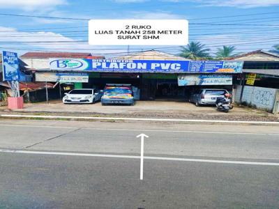 Dijual ruko pinggir jalan raya Parung Bogor