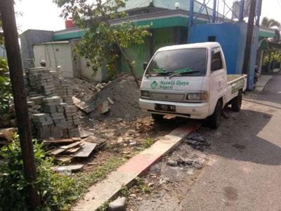 Tanah datar siap bangun nempel jalan aspal SHM prospek kosan