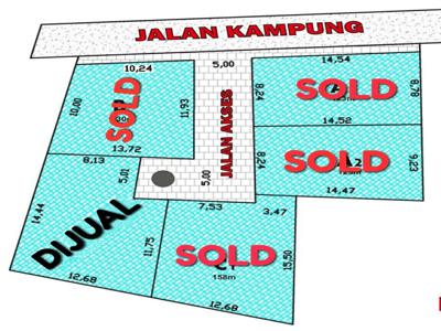 Tanah dijual Jln kaliurang km 12: harga 300jtan