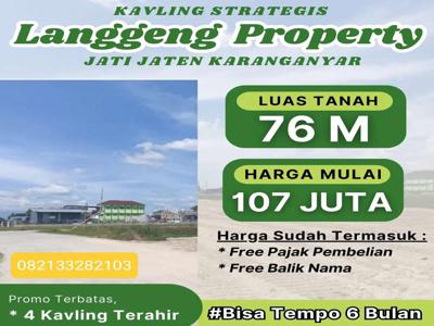 Tanah Kavling Langgeng Property Dekat Masjid Agung & Alun² Karanganyar