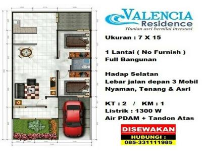 Di SEWA kan Valencia Residence, Puri Surya Jaya - Murah - Harga Nego