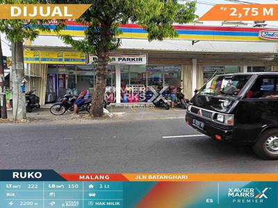 Dijual Ruko Auto Cuan Lokasi Strategis di Jalan Batanghari Kota Malang