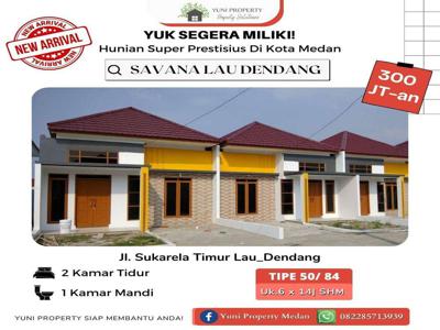 DIJUAL RUMAH HUNIAN TERBAIK DISAVANA LAU DENDANG CANTIK DIKOTA MEDAN