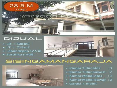 Dijual rumah mewah di Jl Sisingamangaraja