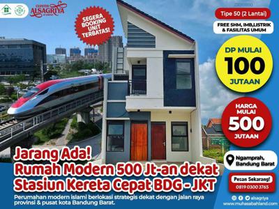 Dijual Rumah Strategis Bandung Barat Dekat Kereta Cepat BDG-JKT