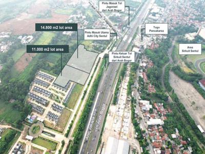 DIJUAL TANAH KAVLING KOMERSIAL PREMIUM AKSES TOL SIRKUT SENTUL