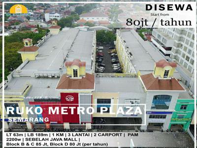 Disewakan ruko Metro Plaza sebelah java mall